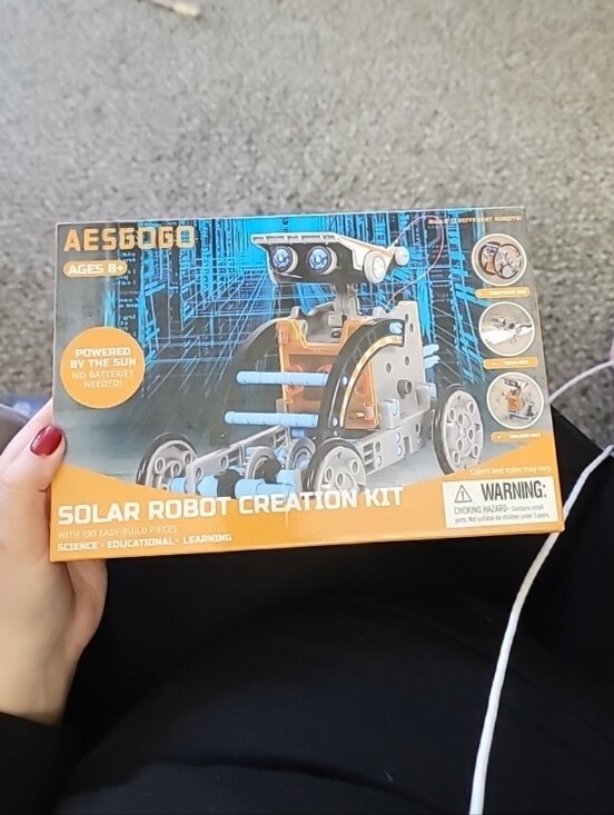 stem Other - STEM Solar Robot Creation Kit 190 Pieces Build 12 Robots Educational Toy - NEW